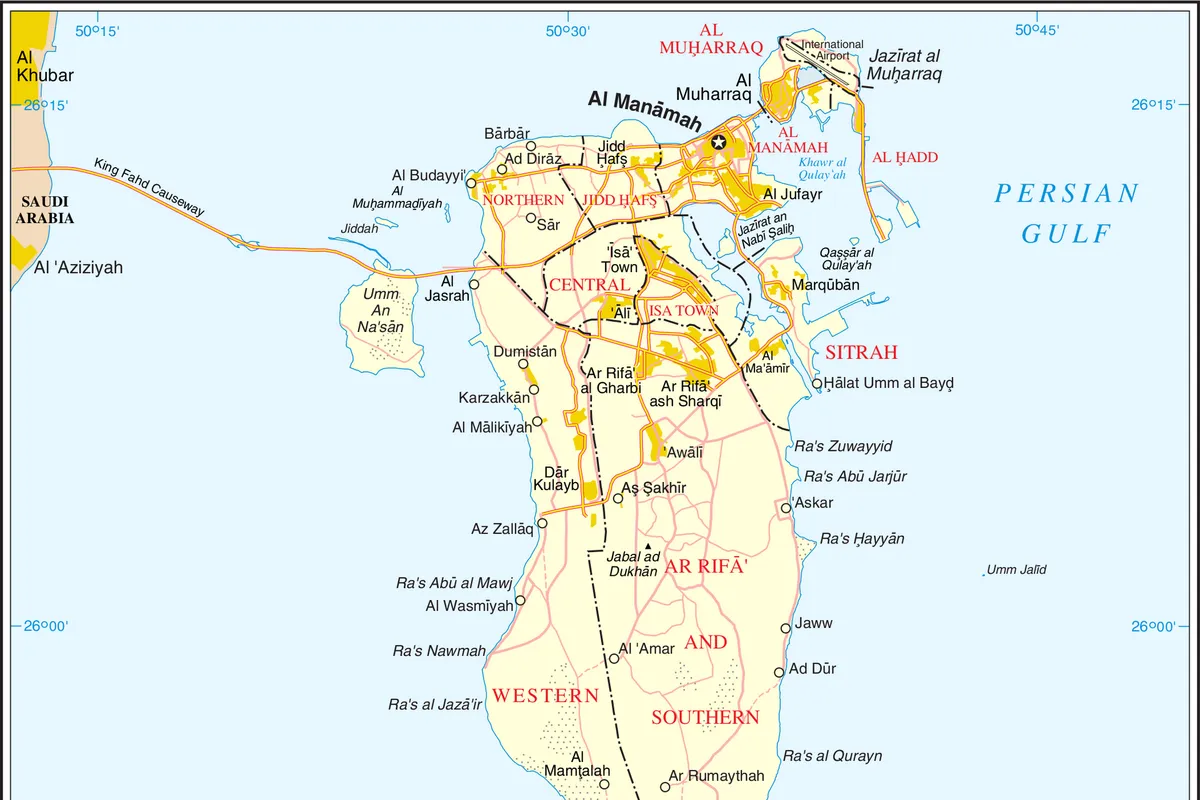 บรรยากาศย่านAmwaj Islands ในมุฮัรร็อก