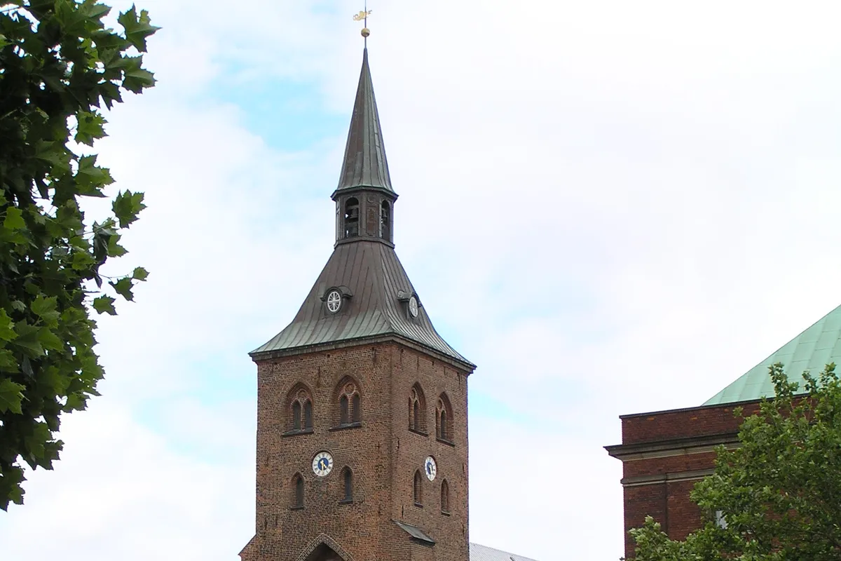 บรรยากาศย่านOdense C (ใจกลางเมืองเก่า) ในโอเดนเซ