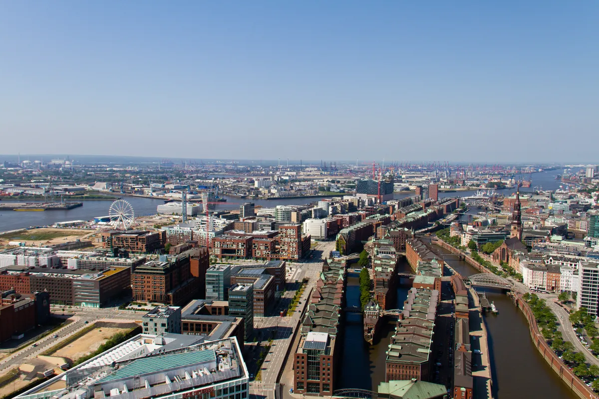 บรรยากาศย่านHafenCity ในฮัมบูร์ก
