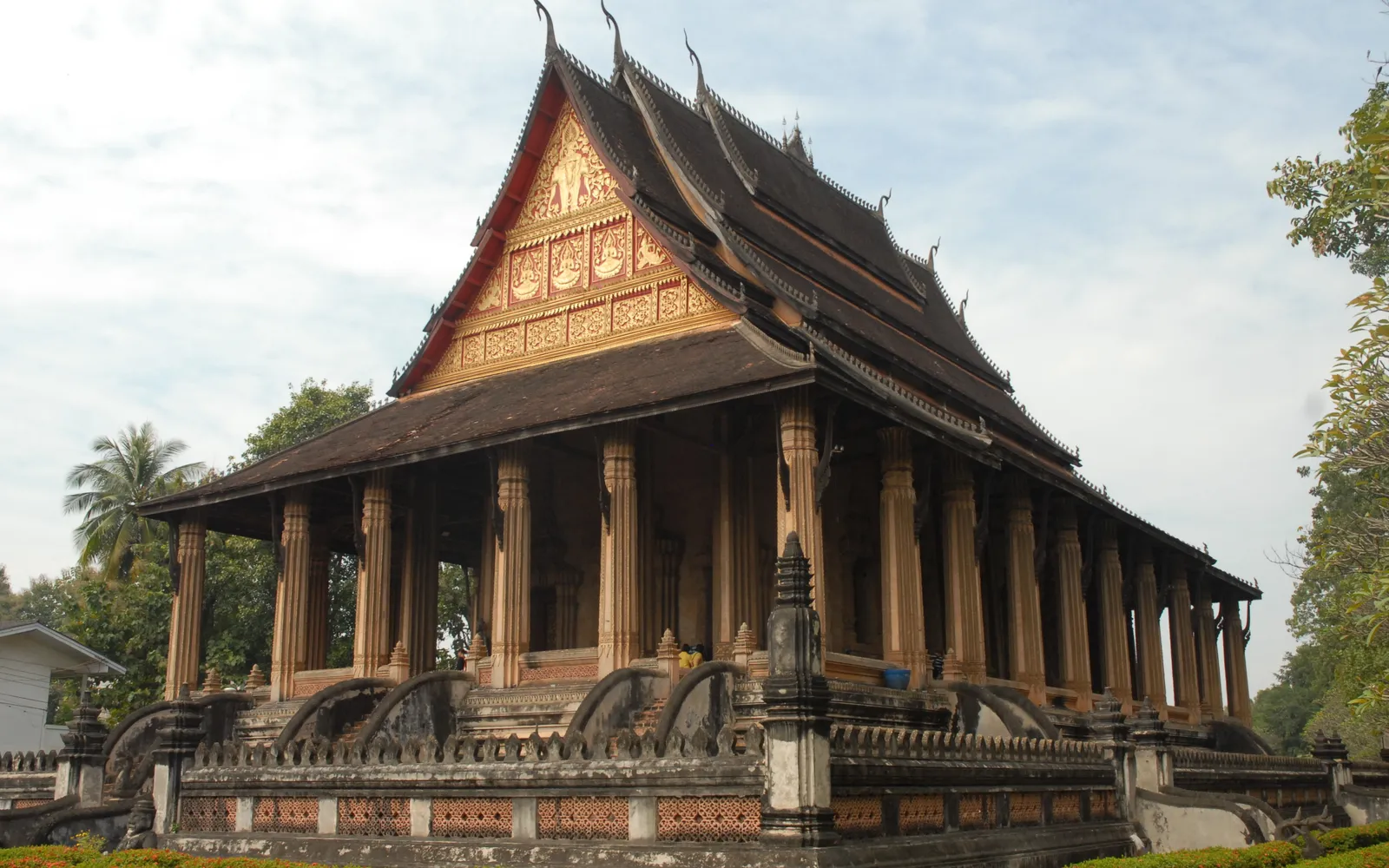 อาคารหอพระแก้วเวียงจันทน์ที่ปัจจุบันเป็นพิพิธภัณฑ์ศิลปะทางศาสนา