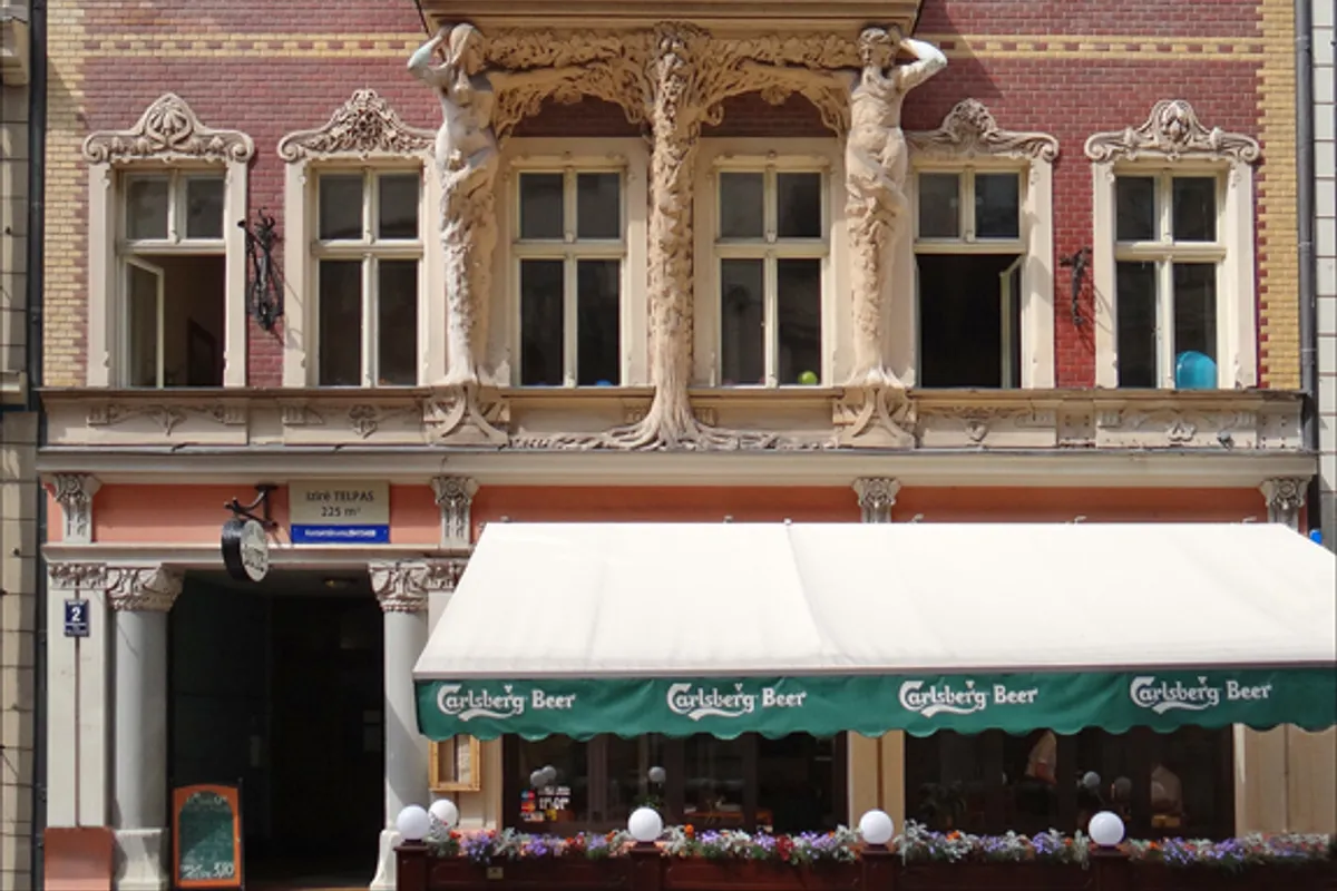 บรรยากาศย่านCentrs / Art Nouveau District ในริกา