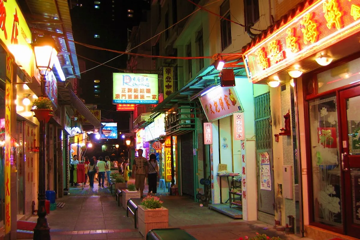บรรยากาศย่านหมู่บ้านไทปา (Taipa Village) ในโคไท