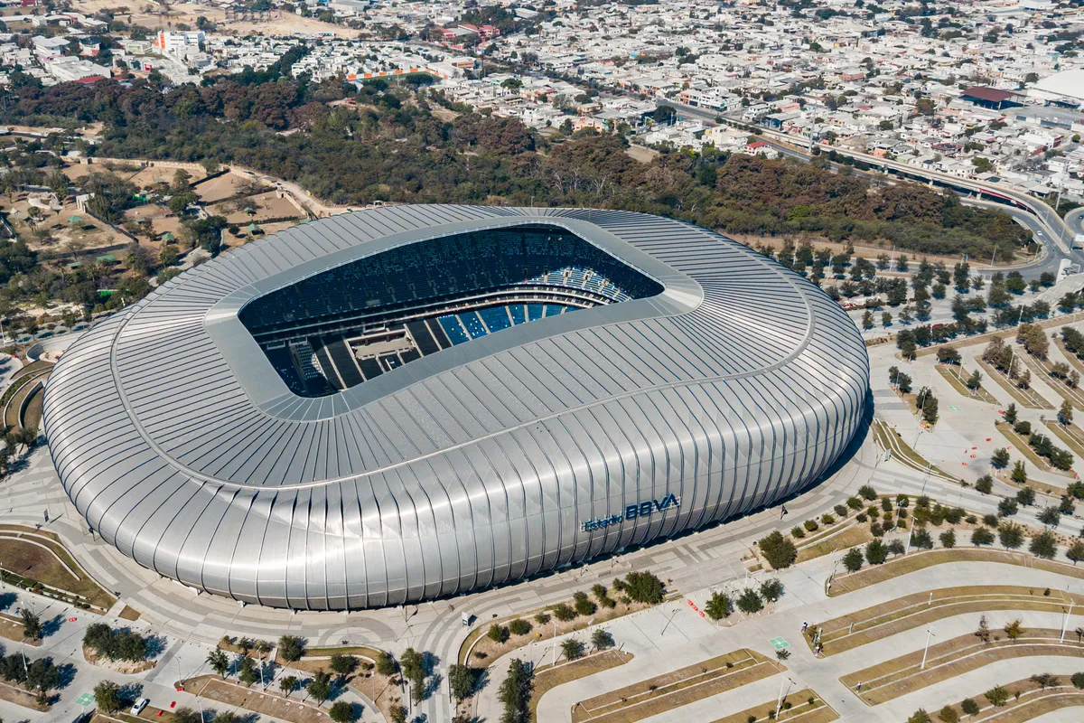 บรรยากาศย่านย่านสนามกีฬาเอสตาดิโอ BBVA ในมอนเตร์เรย์