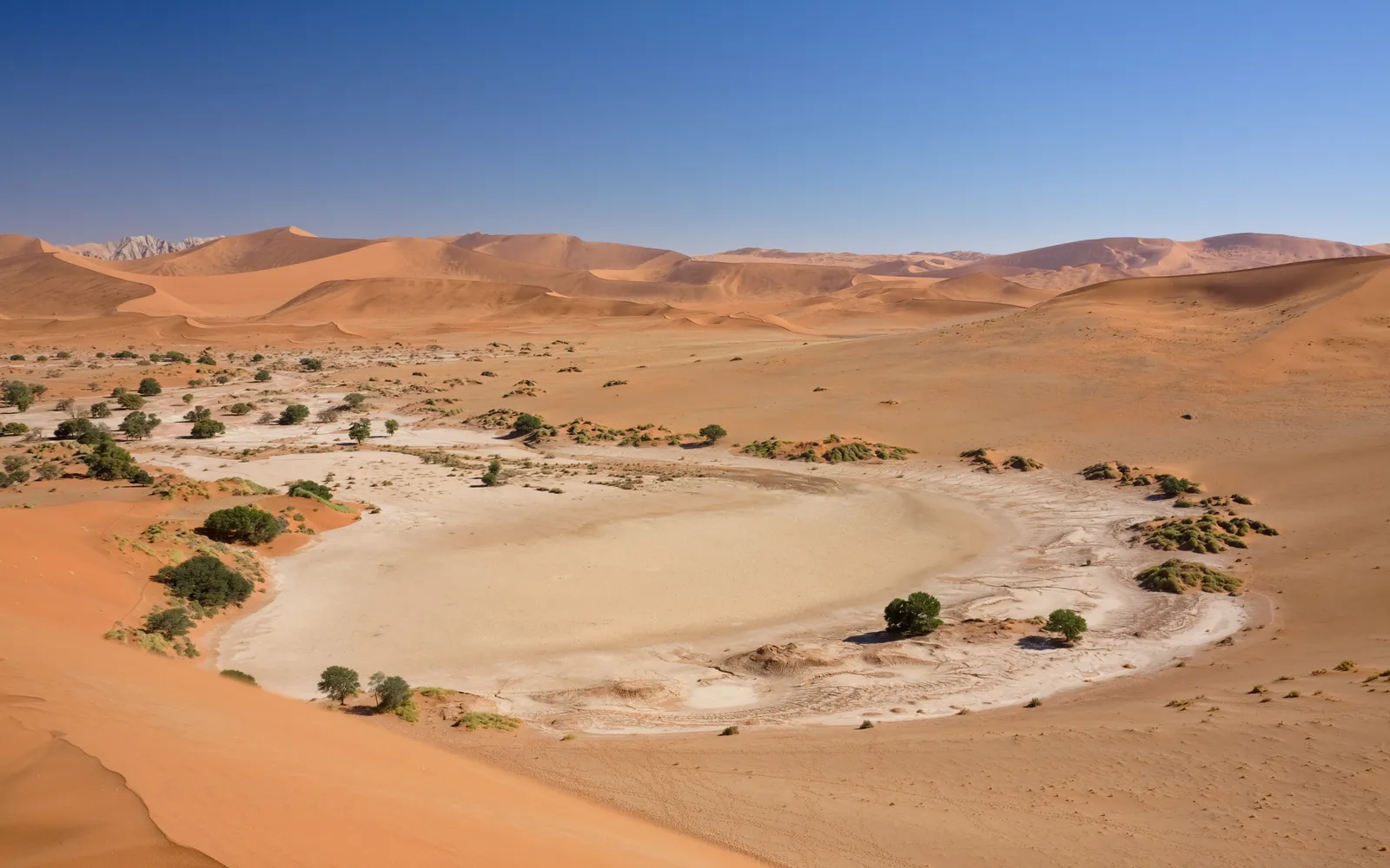 เนินทราย Elim Dune โดดเดี่ยวกับวิวพระอาทิตย์ตกเหนือที่ราบทะเลทราย