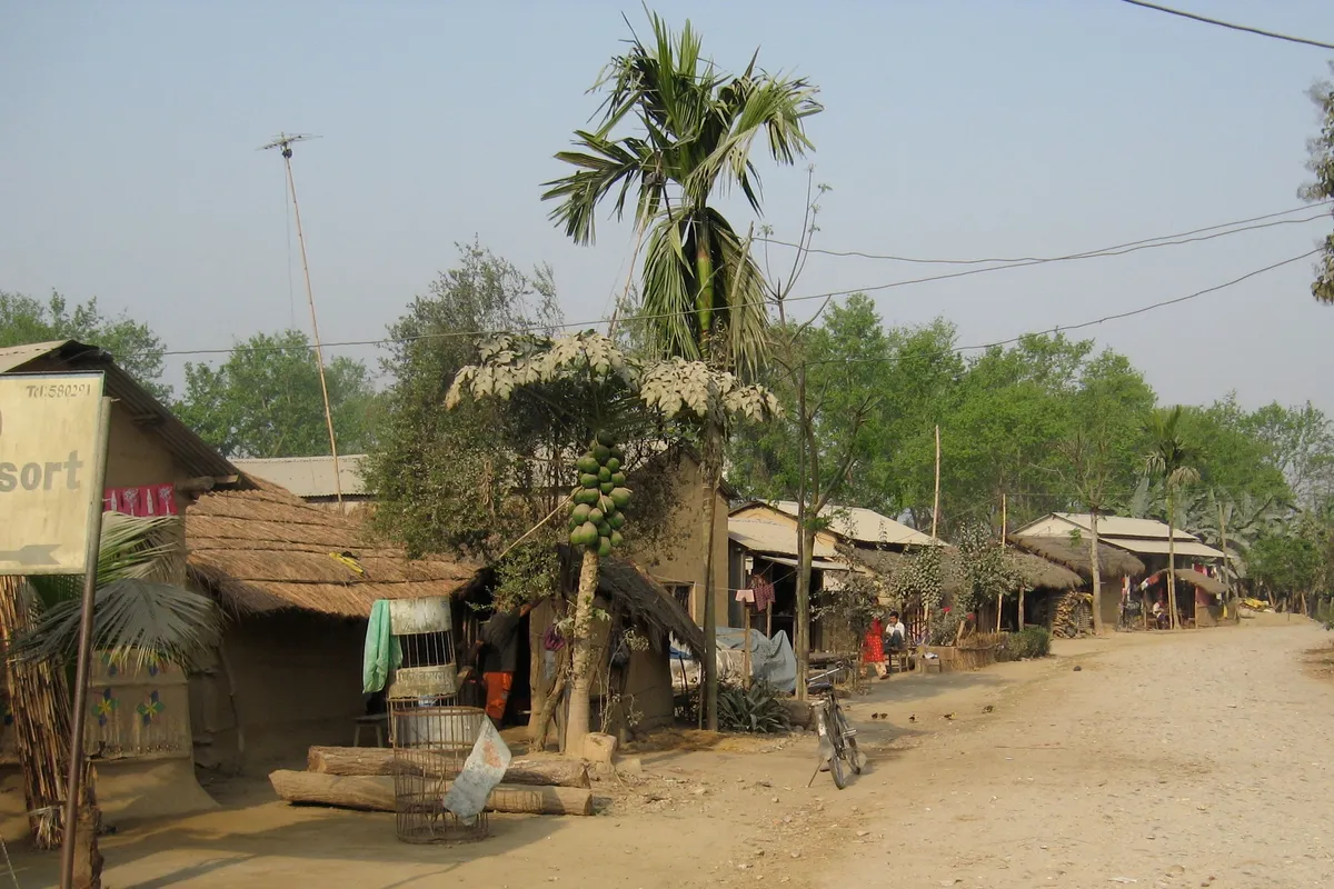 บรรยากาศย่านSauraha (เซาราฮา) ในจิตวัน
