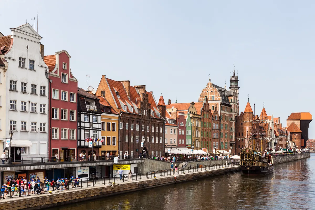 บรรยากาศย่านGłówne Miasto (Main Town / Old Town) ในกดัญสก์