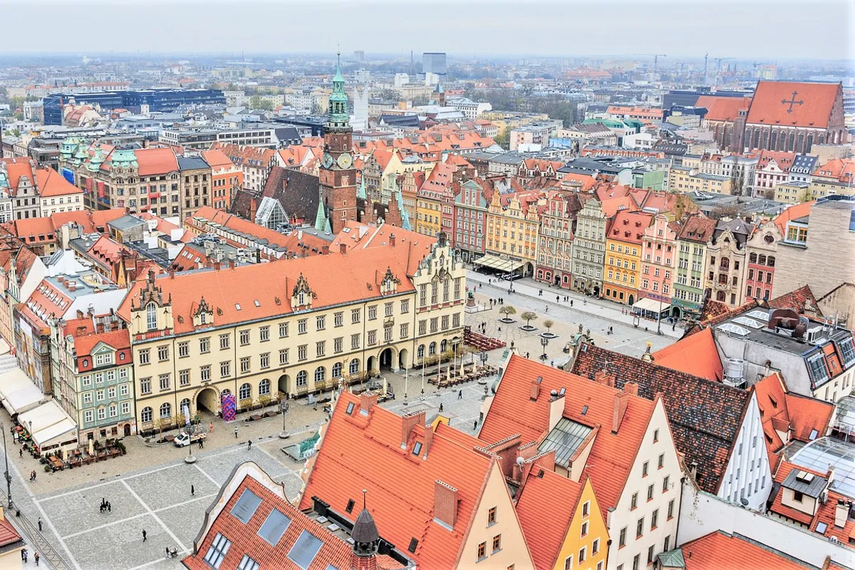 บรรยากาศย่านเมืองเก่า (Stare Miasto / Old Town) ในวรอตสวัฟ
