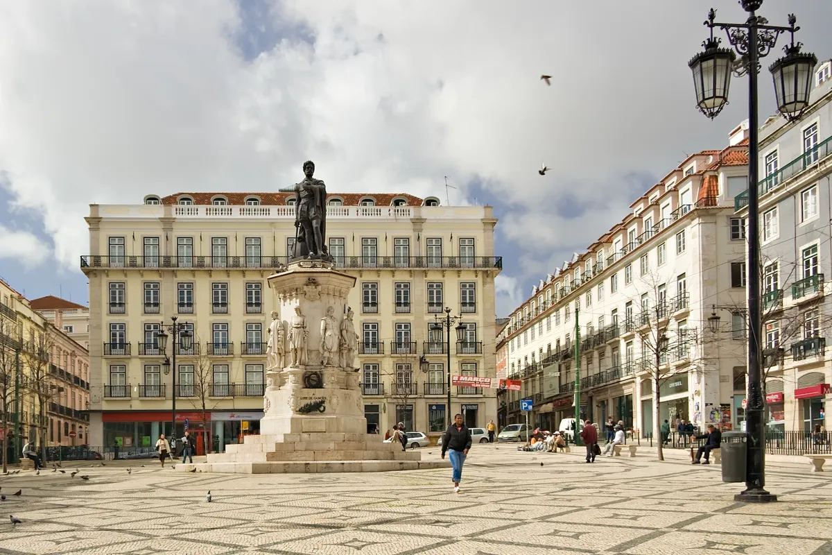 บรรยากาศย่านBaixa & Chiado ในลิสบอน