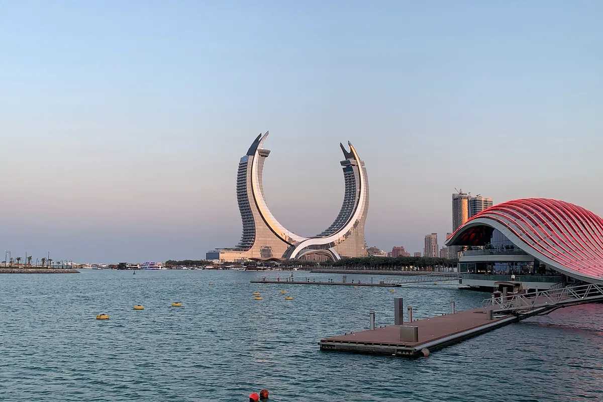 บรรยากาศย่านลูเซล มารีนา (Lusail Marina) ในลูเซล