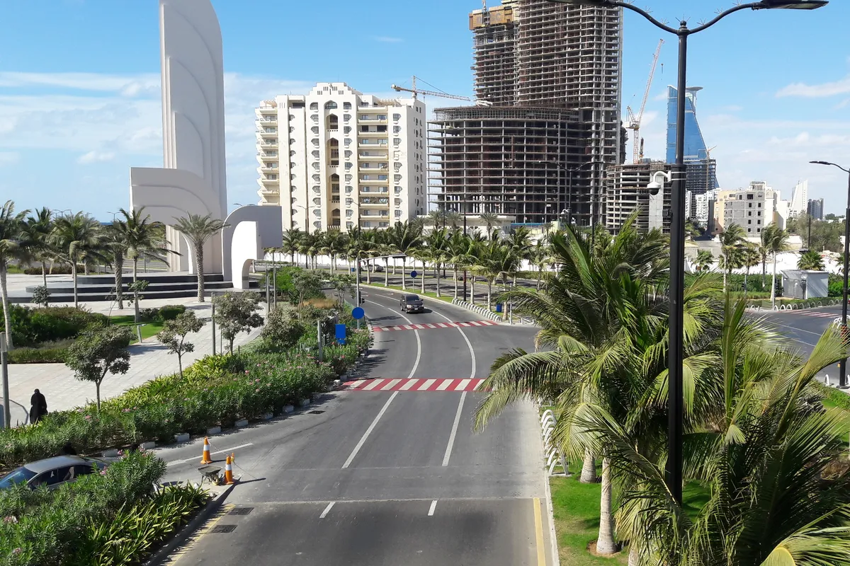 บรรยากาศย่านAl-Hamra / Corniche ในเจดดาห์