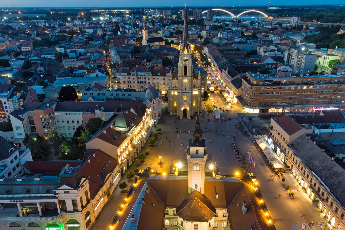 บรรยากาศย่านย่านเมืองเก่า (Stari Grad / ใจกลางเมือง) ในโนวีซาด