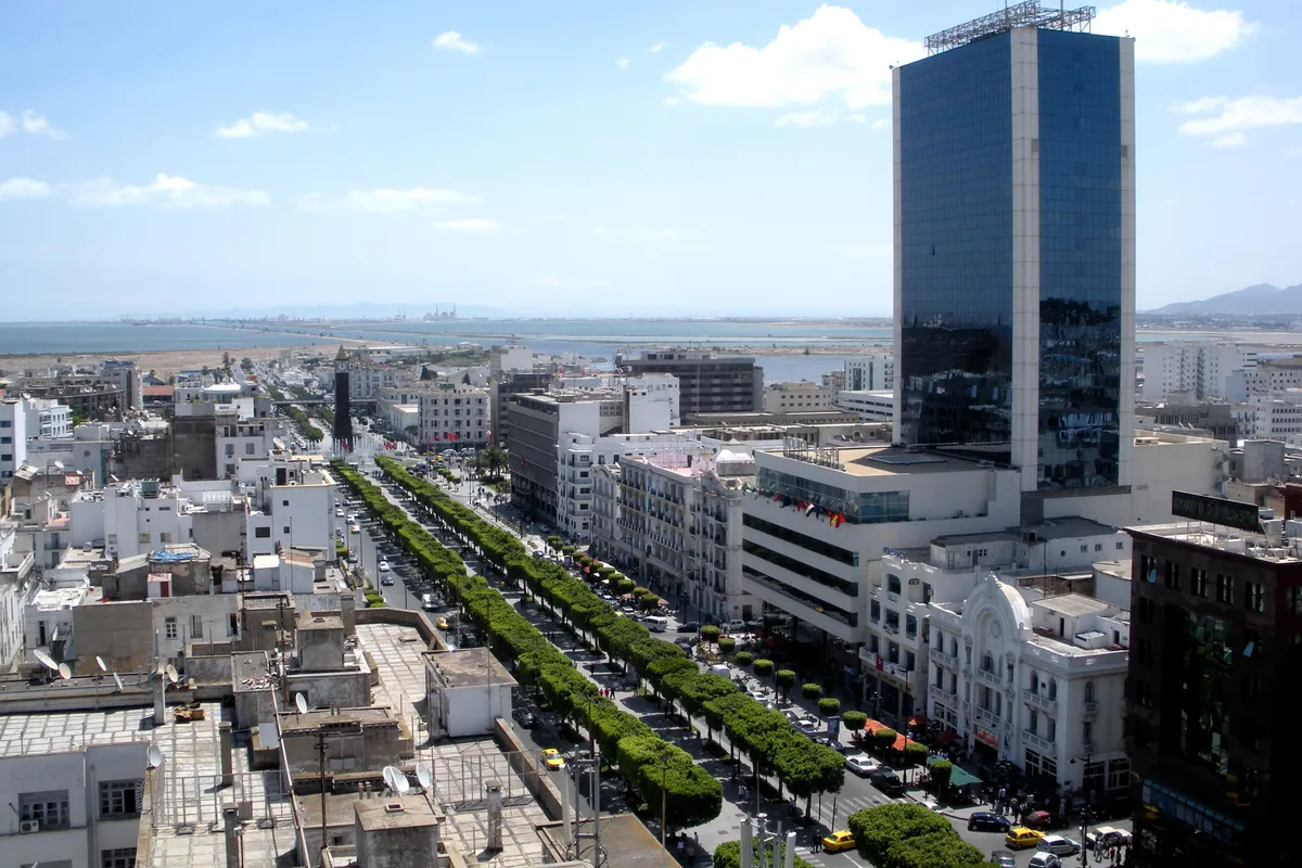 บรรยากาศย่านวิลล์นูแวล (Ville Nouvelle) ในตูนิส