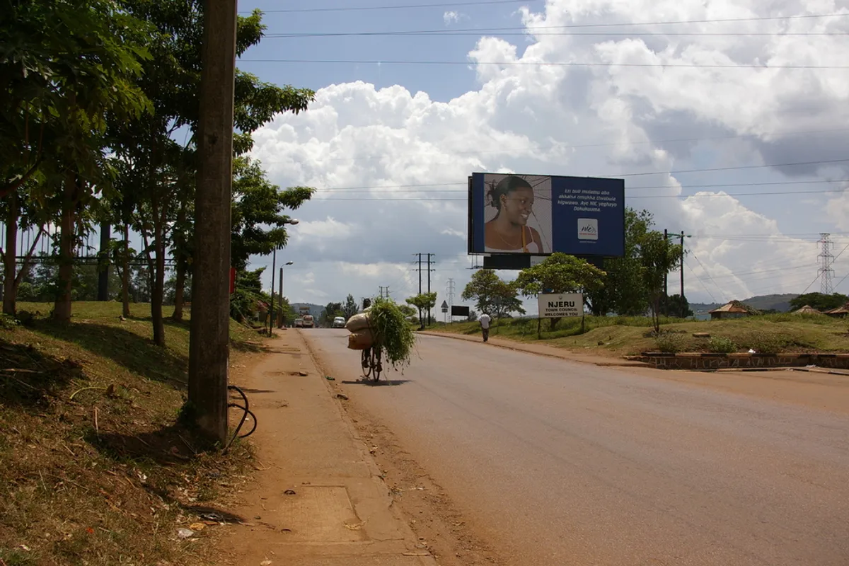 บรรยากาศย่านนเจรู (Njeru) ฝั่งตะวันตกของไนล์ ในจินจา