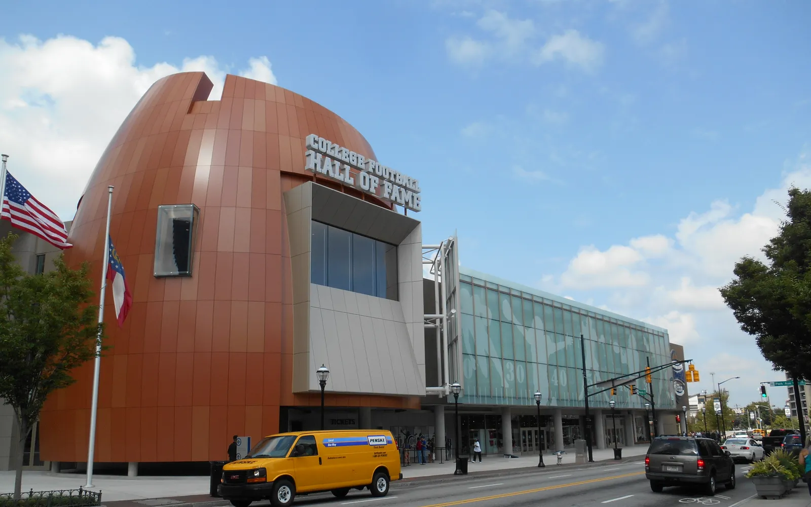 อาคาร College Football Hall of Fame แอตแลนตา