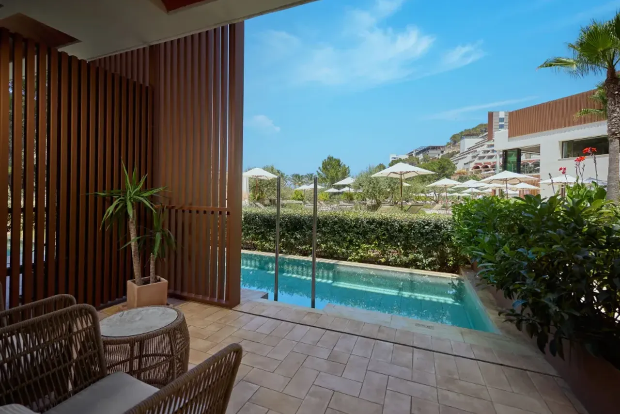 Cala San Miguel Ibiza Resort, Curio Collection by Hilton — rooms and atmosphere