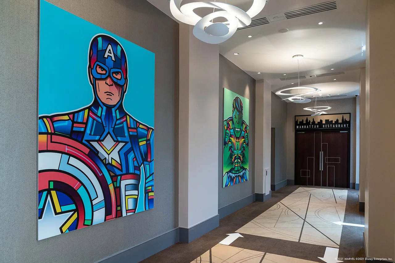 Disney's Hotel New York – The Art of Marvel — ภาพห้องพักและบรรยากาศ
