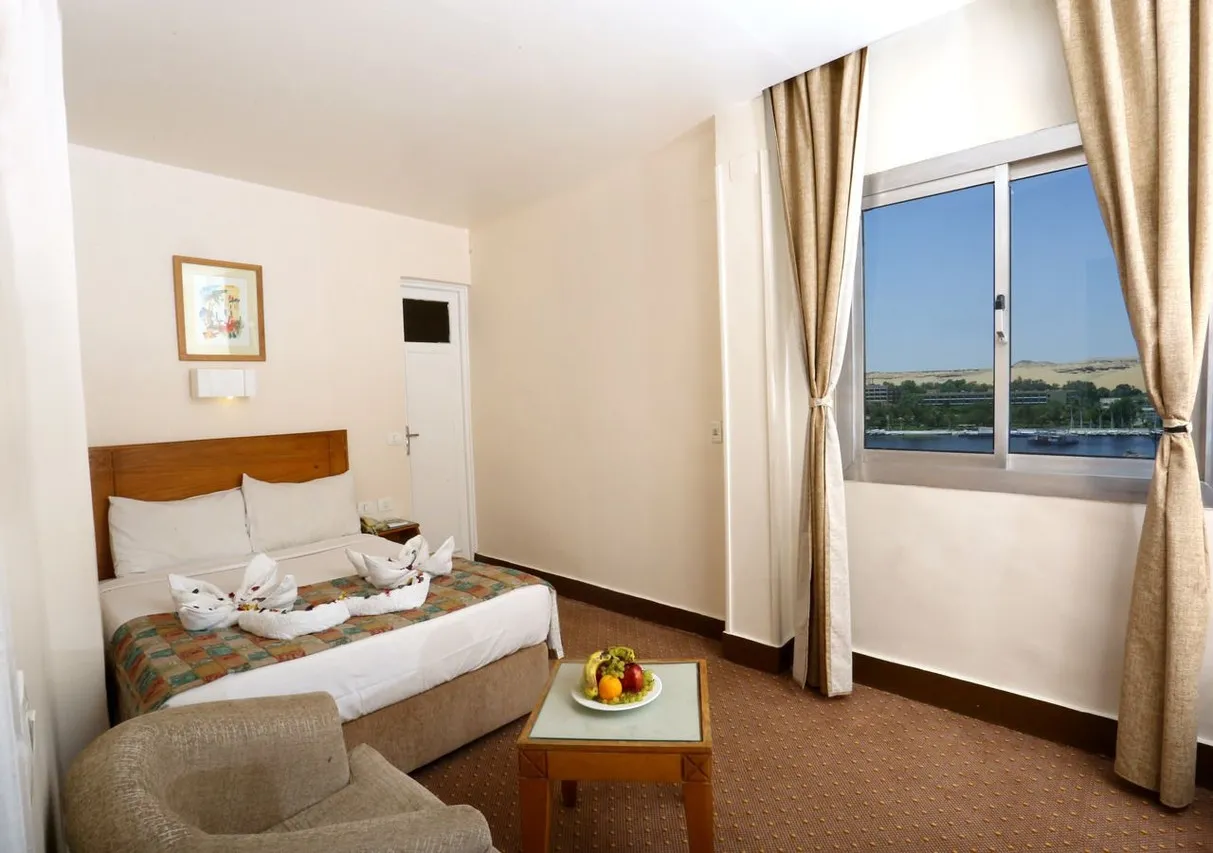 Hapi Hotel Aswan — rooms and atmosphere