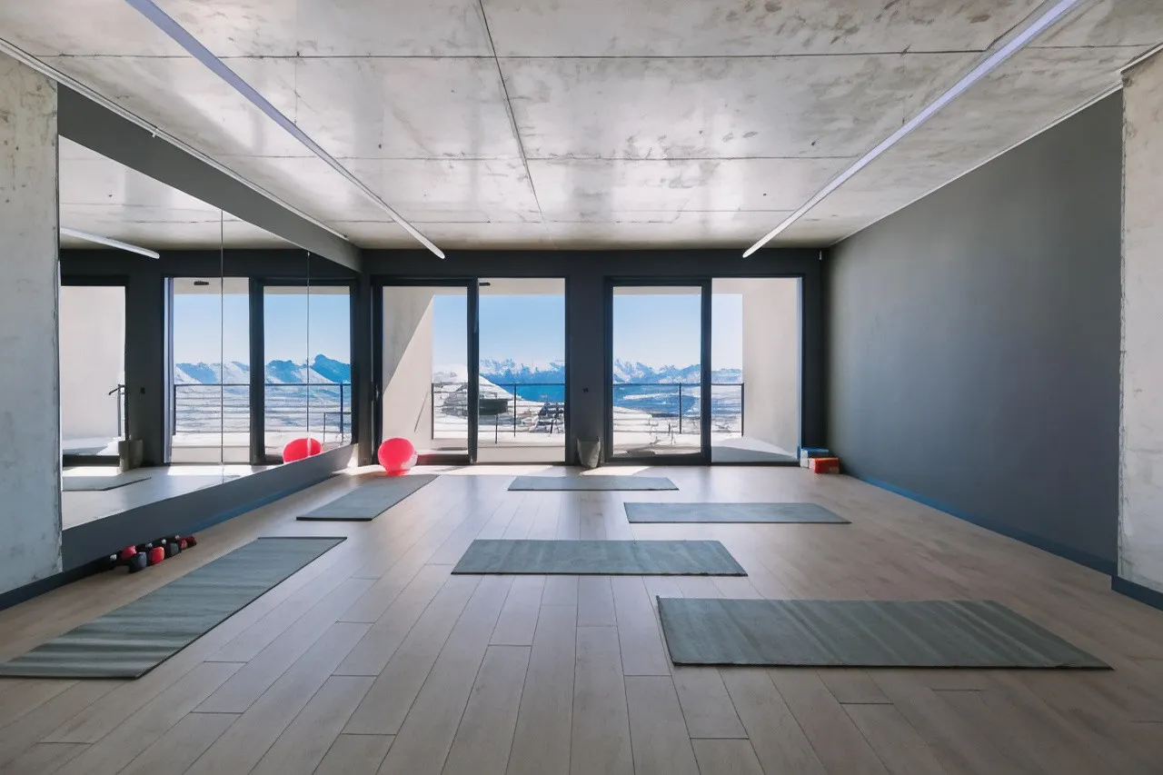 Quadrum Ski & Yoga Resort — rooms and atmosphere