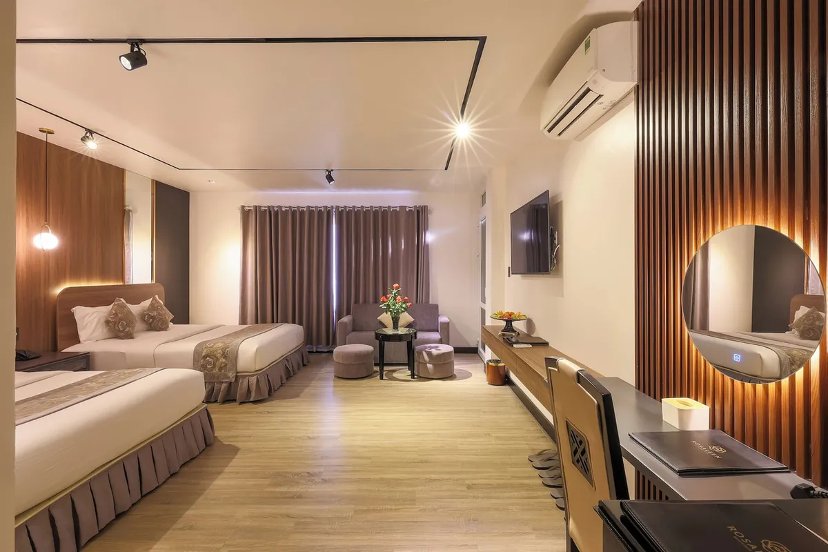 Rosaleen Boutique Hotel Hue — rooms and atmosphere