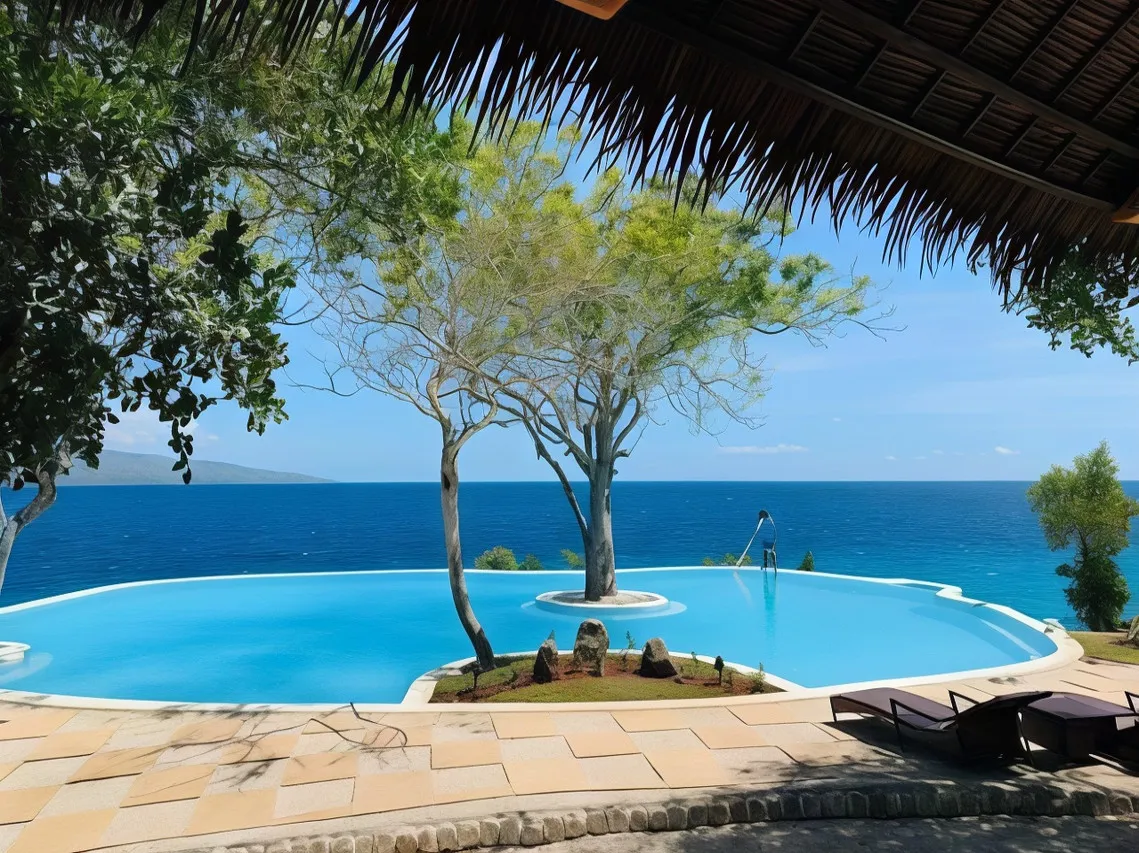 Sumilon Bluewater Island Resort — rooms and atmosphere