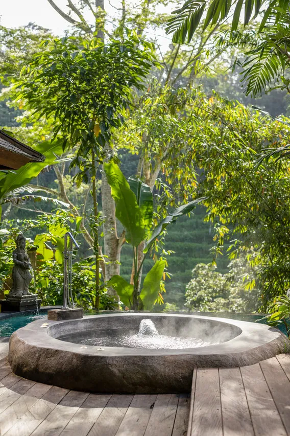 The Kayon Jungle Resort — rooms and atmosphere