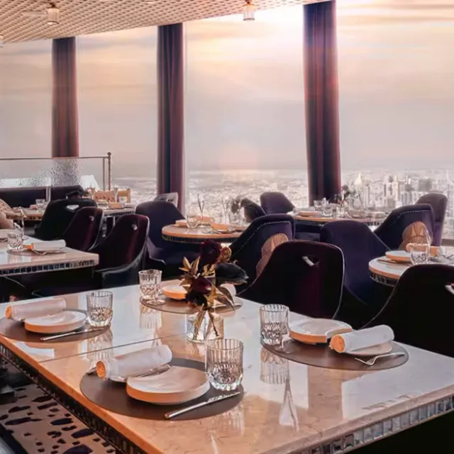 แอตมอสเฟียร์ เบิร์จคาลิฟา (At.mosphere Burj Khalifa) – เซวิเช่ปลากะพง (Wild Sea Bass Ceviche) ในดูไบ