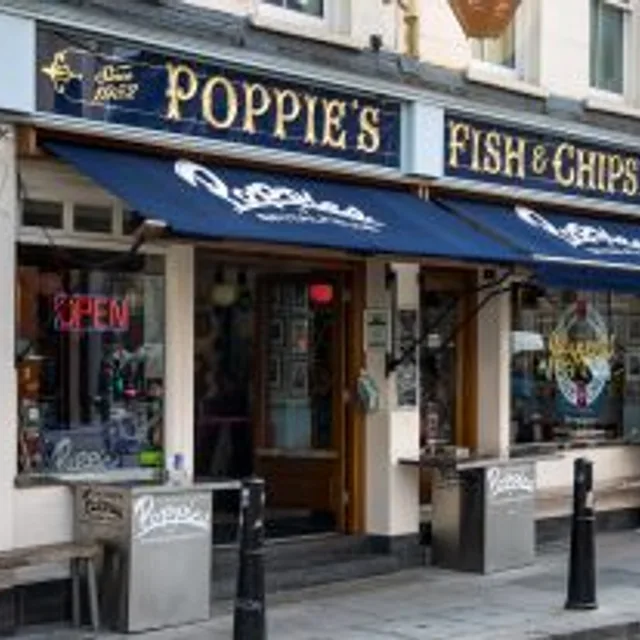 Poppies Fish & Chips Spitalfields – Haddock & chips ในลอนดอน