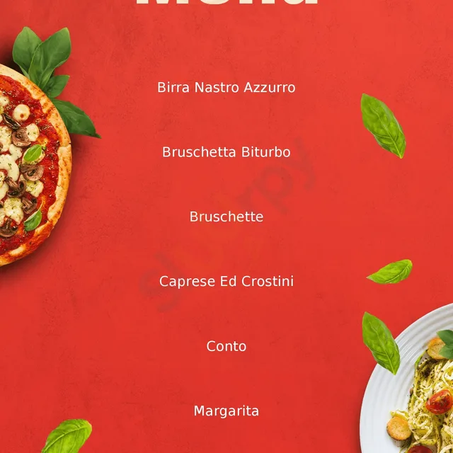ปิซเซเรีย ดา บัฟเฟตโต (Pizzeria da Baffetto) – Pizza Baffetto (เห็ด ไข่ ไส้กรอก พริกหวาน อาร์ติโชก) ในโรม